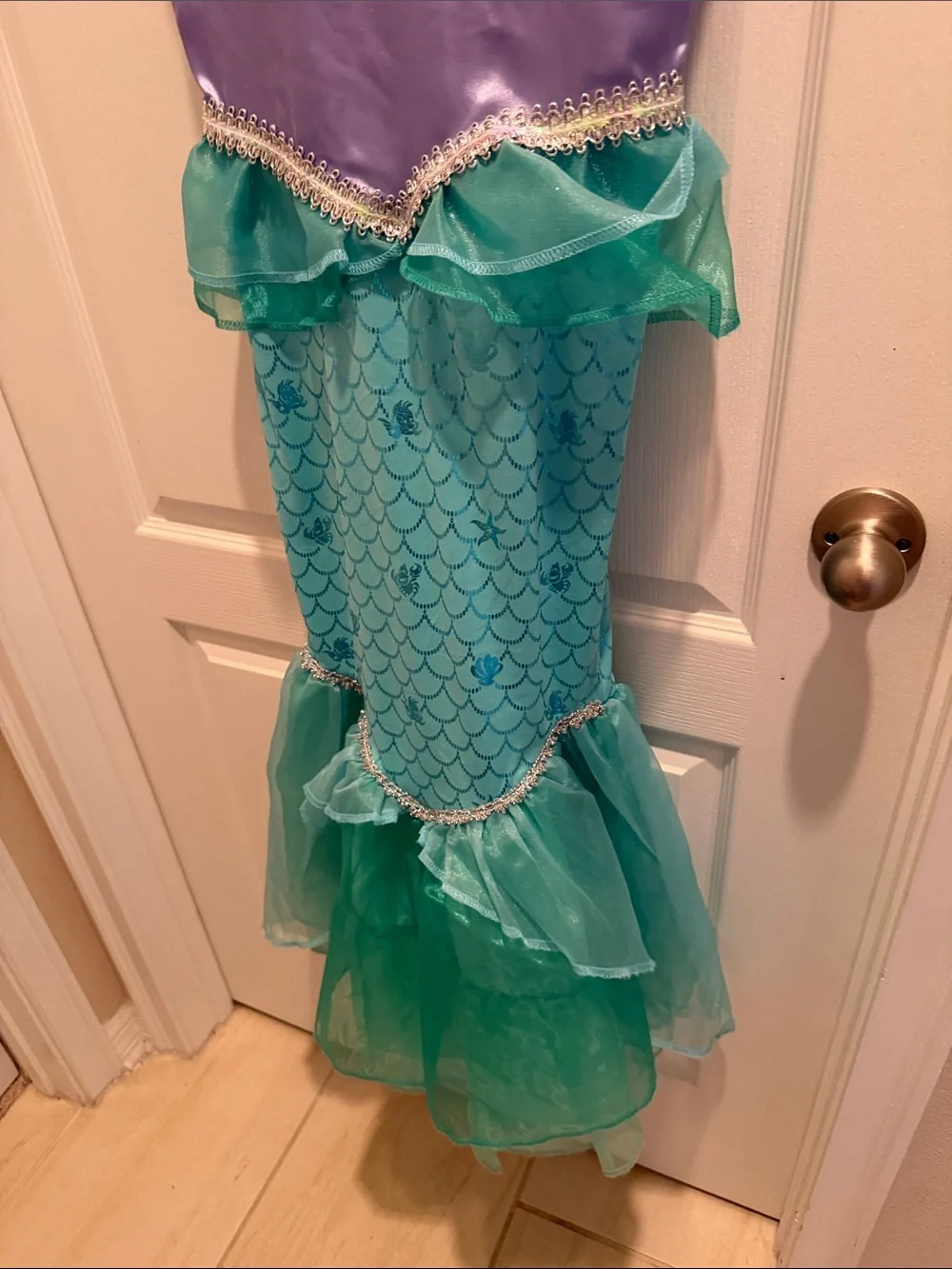 Disney Ariel from Little, mermaid purple and green 7/8 costume